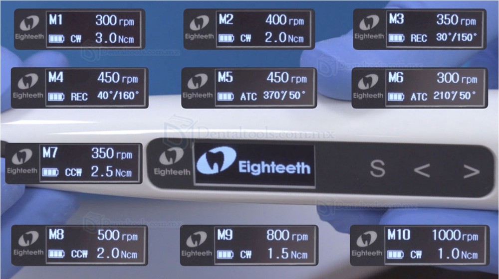 Eighteeth E-Connect S Motor de endodoncia con localizador de &aacute;pice